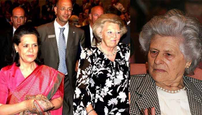कांग्रेस अध्यक्ष सोनिया गांधी की मां पाओला माइनों का हुआ निधन