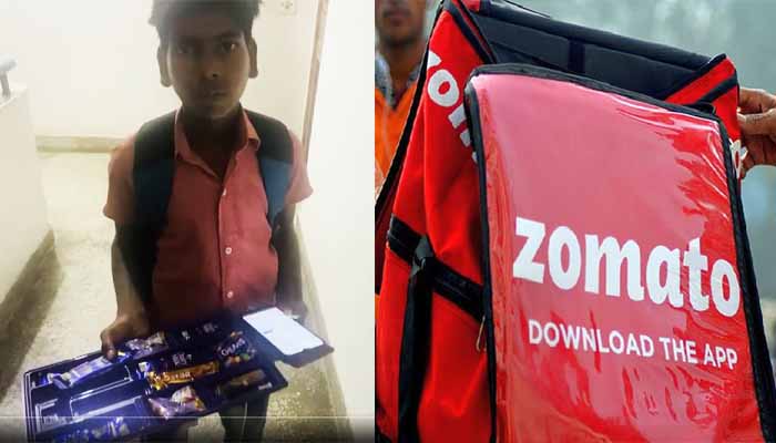 Zomato 14 years old delivery boy
