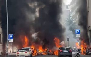 big explosion in italy's milan