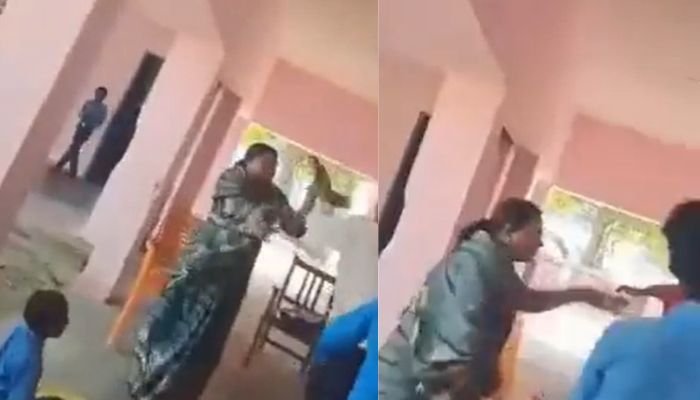 Bihar Teacher Fight
