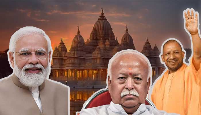 modi mohan bhagwat and yogi