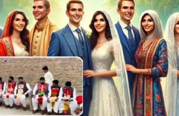 6 Brothers Married 6 Sisters Together