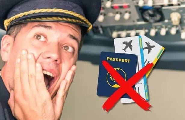 Pilot Forgot Passport