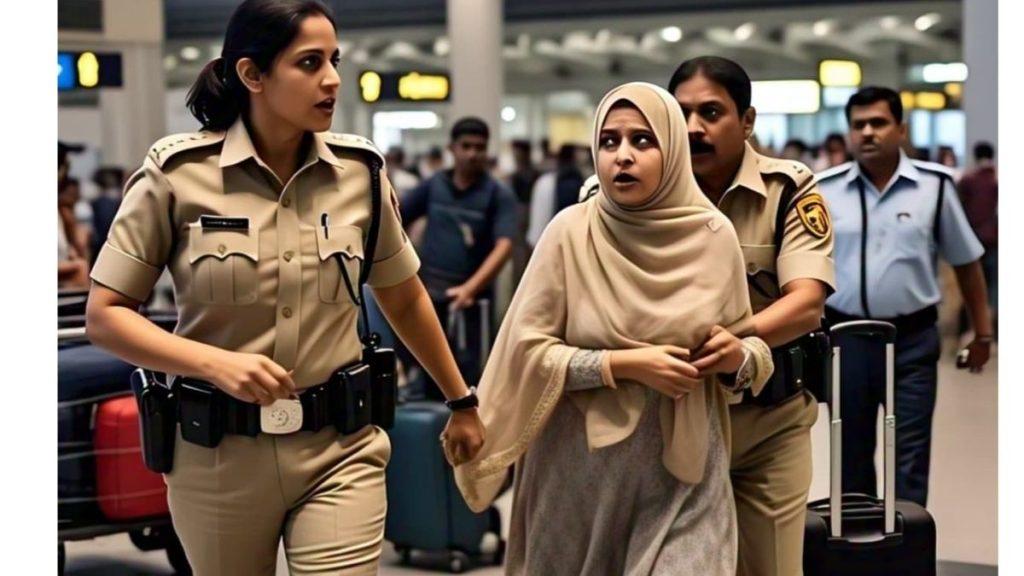 Bangladeshi woman with fake passport 

